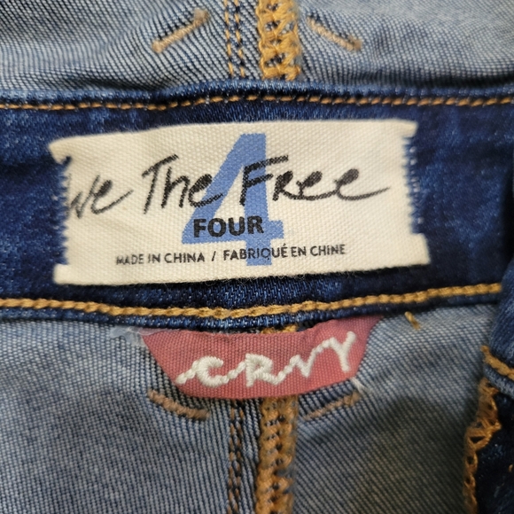 Free People x REVOLVE CRVY Lolita Playsuit in Indigo Size 4 - Picture 5 of 8